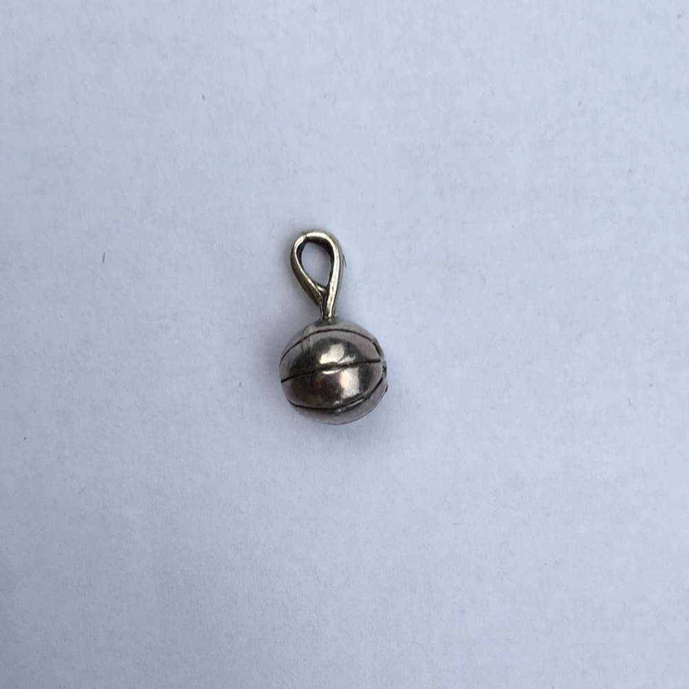 Sterling Silver Basketball Charm - Picture 2 of 4